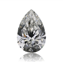 Natural Diamond 0.66 Carats, Pear with  Cut, G Color, VS2 Clarity and Certified by GIA