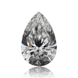Picture of Natural Diamond 0.66 Carats, Pear with  Cut, G Color, VS2 Clarity and Certified by GIA
