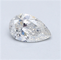 Natural Diamond 0.72 Carats, Pear with  Cut, F Color, SI1 Clarity and Certified by GIA