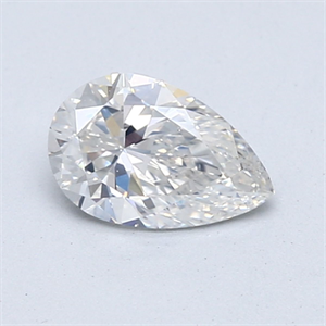 Picture of Natural Diamond 0.72 Carats, Pear with  Cut, F Color, SI1 Clarity and Certified by GIA