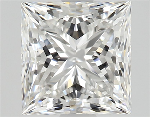 Foto Diamante Natural 1.50 quilates, Princesa , Color E, claridad VS1 y certificado GIA de