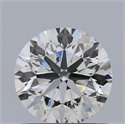 Natural Diamond 0.90 Carats, Round with Very Good Cut, H Color, SI1 Clarity and Certified by IGI