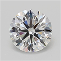 Lab Grown Diamond 1.02 Carats, Round with Ideal Cut, D Color, VVS2 Clarity and Certified by IGI