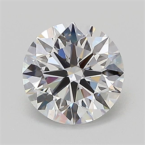 Picture of Lab Grown Diamond 1.02 Carats, Round with Ideal Cut, D Color, VVS2 Clarity and Certified by IGI