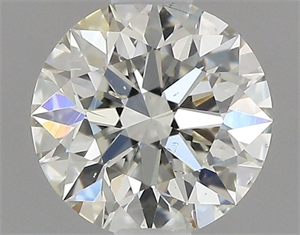 Picture of Natural Diamond 0.50 Carats, Round with Excellent Cut, K Color, SI2 Clarity and Certified by GIA