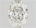 Natural Diamond 0.80 Carats, Oval with  Cut, F Color, VS1 Clarity and Certified by GIA