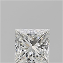 Natural Diamond 1.01 Carats, Princess with  Cut, H Color, SI1 Clarity and Certified by GIA
