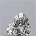 Natural Diamond 0.33 Carats, Heart with  Cut, H Color, VVS2 Clarity and Certified by GIA