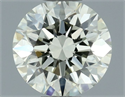 Natural Diamond 0.50 Carats, Round with Excellent Cut, L Color, VVS1 Clarity and Certified by IGI