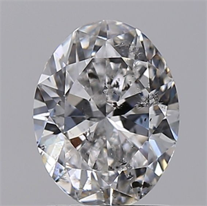 Foto Diamante Natural 1.50 quilates, Ovalado , Color E, claridad I1 y certificado GIA de