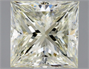 Natural Diamond 1.71 Carats, Princess with  Cut, K Color, VS1 Clarity and Certified by IGI