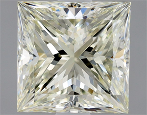 Picture of Natural Diamond 1.71 Carats, Princess with  Cut, K Color, VS1 Clarity and Certified by IGI