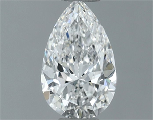 Picture of Natural Diamond 0.50 Carats, Pear with  Cut, E Color, VVS2 Clarity and Certified by GIA