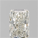 Natural Diamond 1.01 Carats, Radiant with  Cut, K Color, SI1 Clarity and Certified by GIA