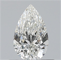 Natural Diamond 0.50 Carats, Pear with  Cut, G Color, VVS2 Clarity and Certified by GIA