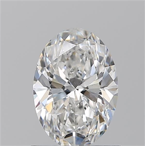 Picture of Natural Diamond 1.01 Carats, Oval with  Cut, E Color, SI1 Clarity and Certified by GIA