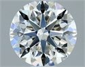 Natural Diamond 0.50 Carats, Round with Very Good Cut, H Color, SI1 Clarity and Certified by GIA