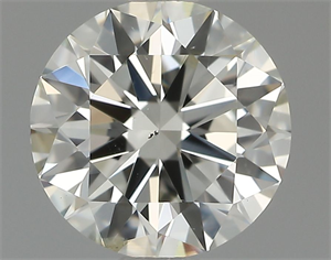 Picture of Natural Diamond 0.70 Carats, Round with Excellent Cut, K Color, SI2 Clarity and Certified by GIA