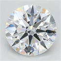 Lab Grown Diamond 2.67 Carats, Round with Ideal Cut, D Color, VVS1 Clarity and Certified by IGI