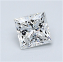 Natural Diamond 1.01 Carats, Princess with  Cut, E Color, VS1 Clarity and Certified by GIA