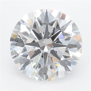 Picture of Lab Grown Diamond 2.74 Carats, Round with Ideal Cut, D Color, IF Clarity and Certified by IGI