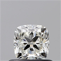 Natural Diamond 0.50 Carats, Cushion with  Cut, I Color, VS1 Clarity and Certified by GIA