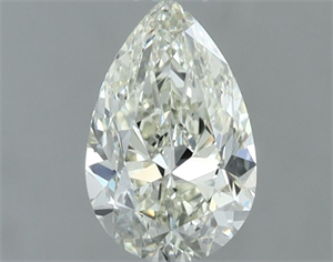Picture of Natural Diamond 0.50 Carats, Pear with  Cut, J Color, IF Clarity and Certified by IGI