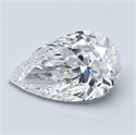 Diamante Natural 1.82 quilates, De pera , Color E, claridad SI1 y certificado GIA