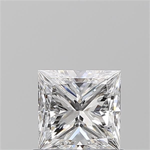 Picture of Natural Diamond 0.70 Carats, Princess with  Cut, D Color, SI1 Clarity and Certified by GIA