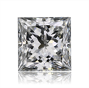 Natural Diamond 0.71 Carats, Princess with  Cut, D Color, SI2 Clarity and Certified by GIA