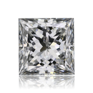 Picture of Natural Diamond 0.71 Carats, Princess with  Cut, D Color, SI2 Clarity and Certified by GIA