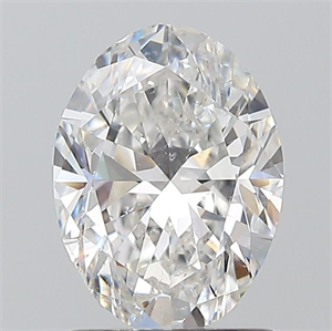 Picture of Natural Diamond 1.50 Carats, Oval with  Cut, F Color, SI2 Clarity and Certified by GIA