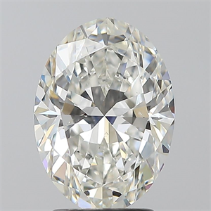 Foto Diamante Natural 2.50 quilates, Ovalado , Color H, claridad SI1 y certificado GIA de