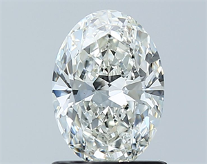 Picture of Natural Diamond 1.01 Carats, Oval with  Cut, H Color, VS2 Clarity and Certified by GIA