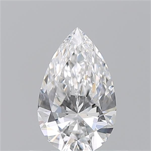 Picture of Natural Diamond 0.50 Carats, Pear with  Cut, E Color, SI1 Clarity and Certified by GIA