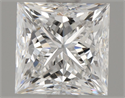 Natural Diamond 0.80 Carats, Princess with  Cut, E Color, VVS2 Clarity and Certified by GIA
