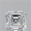 Natural Diamond 0.70 Carats, Asscher with  Cut, G Color, VS2 Clarity and Certified by GIA