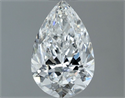 Natural Diamond 0.90 Carats, Pear with  Cut, F Color, VVS2 Clarity and Certified by GIA