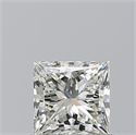 Natural Diamond 0.73 Carats, Princess with  Cut, K Color, VVS1 Clarity and Certified by GIA