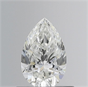 Natural Diamond 0.51 Carats, Pear with  Cut, G Color, VVS1 Clarity and Certified by GIA