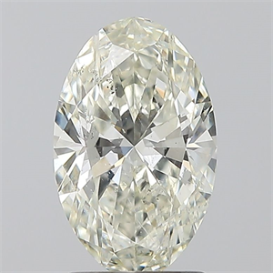 Picture of Natural Diamond 1.70 Carats, Oval with  Cut, I Color, SI1 Clarity and Certified by IGI