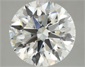Natural Diamond 4.06 Carats, Round with Excellent Cut, G Color, VS1 Clarity and Certified by GIA
