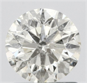 Natural Diamond 1.01 Carats, Round with Very Good Cut, L Color, SI2 Clarity and Certified by IGI