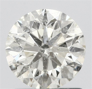 Picture of Natural Diamond 1.01 Carats, Round with Very Good Cut, L Color, SI2 Clarity and Certified by IGI