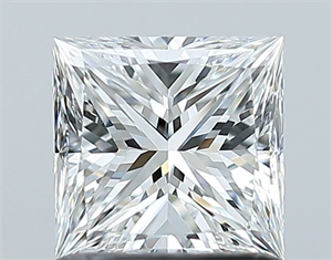 Picture of Natural Diamond 1.00 Carats, Princess with  Cut, F Color, VS1 Clarity and Certified by GIA