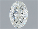 Diamante Natural 0.80 quilates, Ovalado , Color H, claridad VVS2 y certificado GIA