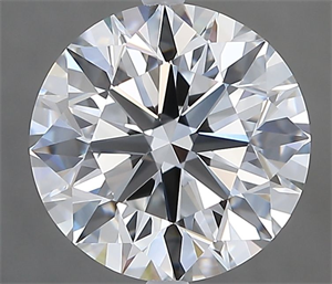 Picture of Natural Diamond 2.80 Carats, Round with Excellent Cut, F Color, VVS1 Clarity and Certified by GIA