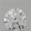 Natural Diamond 0.42 Carats, Round with Excellent Cut, E Color, VVS2 Clarity and Certified by GIA