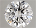 Lab Grown Diamond 1.02 Carats, Round with Ideal Cut, D Color, VS1 Clarity and Certified by IGI