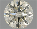 Natural Diamond 0.72 Carats, Round with Excellent Cut, J Color, SI2 Clarity and Certified by IGI